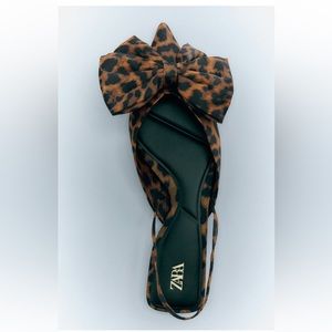 Zara Animal Print Slingbacks